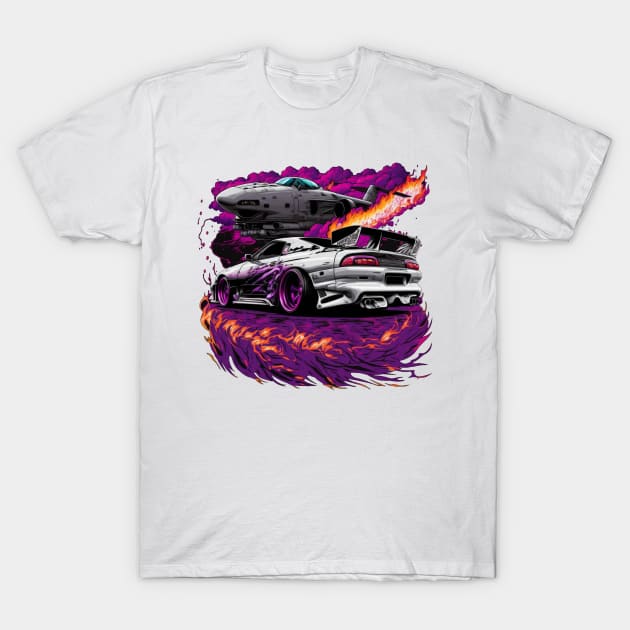 Supra car merch with cool doddle T-Shirt by Bezoic teeshop